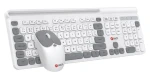 C-TECH QUALLIS WLKMC-05 bílá / Bezdrátový set klávesnice a myši / 2,4 GHz / CZ/SK (WLKMC-05W)