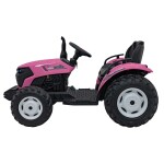 Mamido Dětský elektrický traktor GROW 1804 24V růžový