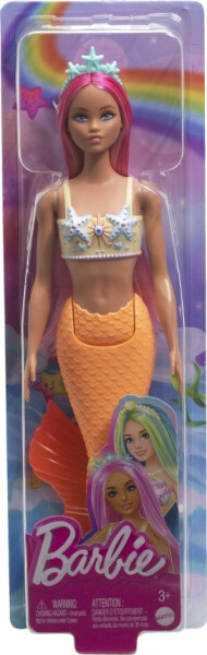 Barbie pohádková mořská panna žlutá - Mattel Barbie