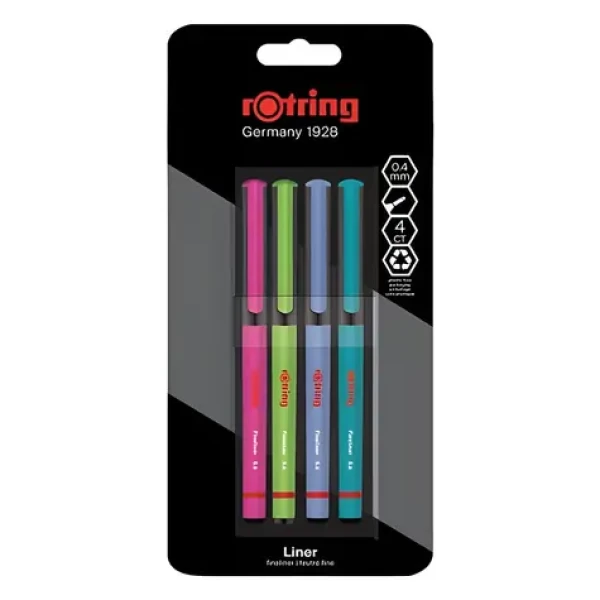 Rotring Liner Fun barvy 4ks / Liner / Hrot 0,4mm / Blistr (2166331)
