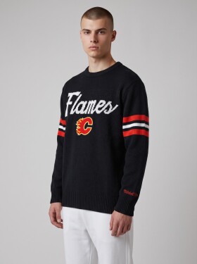 Mitchell & Ness Pánská mikina Calgary Flames NHL Head Coach Sweater Velikost: S