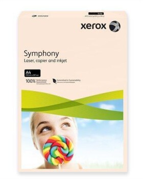 Xerografický papír barevný XEROX Symphony A4, 160g, 250ls - lososová