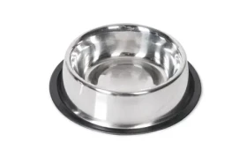 Karlie Nerezová miska s gumovým okrajem 16 cm 700 ml