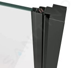 RAVAK - Walk-In Sprchová stěna Walk-In, 100x200 cm, černá/čiré sklo GW9WA0300Z1C