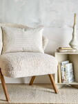 Bloomingville Polštář s výplní Chun 50 × 35 cm, béžová barva, textil