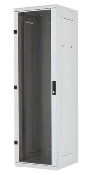 Triton RMA 27U/600x800 šedý / Stojanový rozvaděč / 19" / svařovaný / skleněné dveře / nosnost 800 kg (RMA-27-A68-CAX-N1)