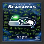 Highland Mint Obraz Seattle Seahawks NFL Signature Logo 2022