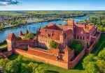 Puzzle Castorland 500 dílků - Výhled na hrad Malbork, Polsko