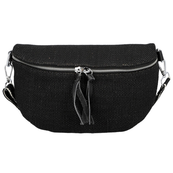 Trendy dámská textilní ledvinka Ayana, černá