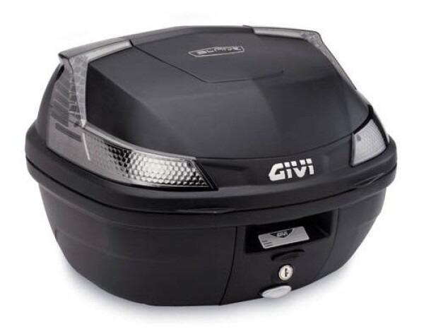 B37Nt Blade Tech kufr Givi černý s čirou optikou (Monolock s vlastní plotnou), objem 37 ltr.