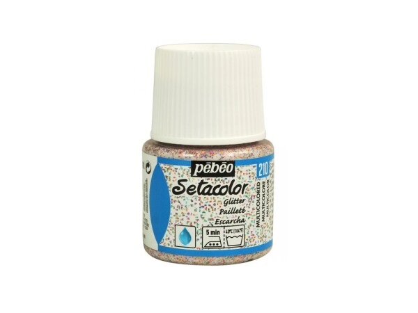 Pébéo Setacolor Light Glitter 45 ml Duhová 210