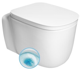 SAPHO - ORGANIC závěsná WC mísa, Vortex Rimless, 36x52cm, bílá PZ312V