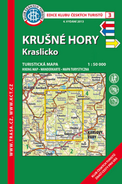 KČT 3 Krušné hory-Kraslicko 1:50T / Turistická mapa
