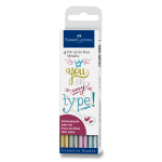 Popisovač Faber-Castell Pitt Artist Pen 4 barvy, metalické