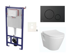 Cenově zvýhodněný závěsný WC set SAT do lehkých stěn / předstěnová montáž + WC VitrA Integra SIKOSSINTRE68K SIKOSSINTRE68K