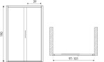 KERRA - Dveře sprchové Silves DR 100 5907548114716
