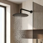 REA - Kulatá dešťová sprcha JS-P014B 30cm Black REA-P8603