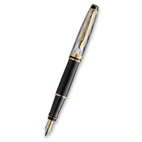 Plnicí pero Waterman Expert Reflections of Paris SE DLX Black GT, hrot M