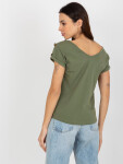 Dámská halenka TW BZ BL 1006.56 khaki FPrice