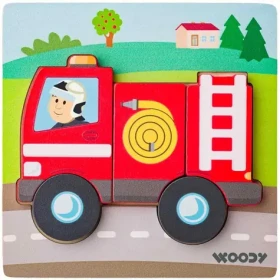Woody Puzzle Baby - hasič