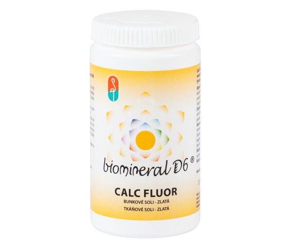 Biomineral D6 CALC FLUOR zlatá 180 tablet/90 g tkáňová sůl