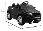 Mamido Elektrické autíčko sportovní Rapid Racer černý