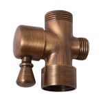 RAV Slezák - Keramický přepínač ke sprchovým tyčím , Stará mosaz (Bronz) MD0629SM MD0629SM