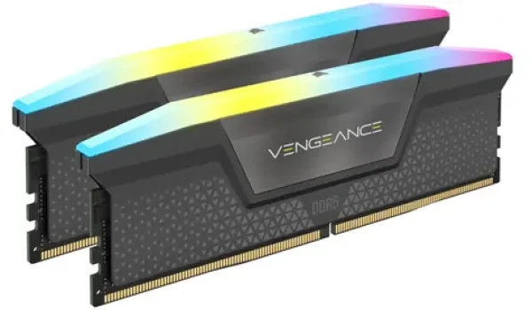 Corsair Vengeance RGB 64GB (2x32GB) 5600MHz šedá / DDR5 / PC5-44800 / CL40-44-44-90 / 1.25V (CMH64GX5M2D5600Z40)