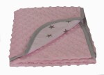 Tomi deka Minky hvězda 78x78 cm - růžová
