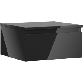 MEXEN/S - Orio koupelnová skříňka pod umyvadlo 50 cm s deskou, 1 šuplík, černá lesk 91A10-05023-1-BFC70