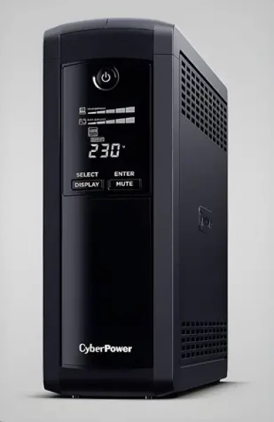 CyberPower Value Pro serie GreenPower UPS černá / 1200 VA / 720 W / Schuko zásuvky / LCD / USB (VP1200ELCD-DE)