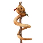 Plyšový had hnědý 90 cm, ECO-FRIENDLY