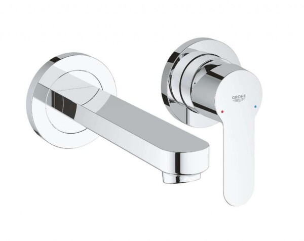 GROHE - BauEdge Umyvadlová baterie, 2-otvorová instalace, s tělesem, chrom 20474000