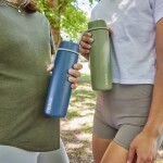 B.box Nerezová termoska na pití s brčkem 690 ml - Olive
