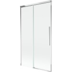 MEXEN/S - Rox vanová zástěna 2-křídlová posuvná 100 x 150, transparent, chrom 8C9-100-001-01-00