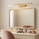 Koupelnové nástěnné LED svítidlo APP1865-1W 80 cm BRUSH GOLD OSW-66021