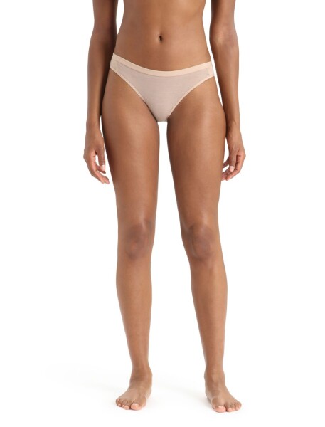Dámské merino kalhotky ICEBREAKER Wmns Siren Bikini, Praline velikost: XL