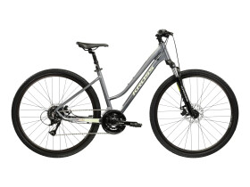 KROSS EVADO 3.0 LADY, rám 17" (M), model 2026, pneu 28", barva šedá - ZDARMA dopravné, seřízení, odborná montáž a sada světel! (Záruka nejlepší ceny. Nalezli jste někde lepší cenu? Napište nám a zkusíme ji trumfnout! )