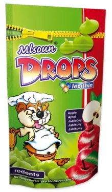 MLSOUN Pamlsek jablečné dropsy / Pro hlodavce / 75 g (665-996814)