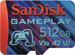 SanDisk GamePlay microSDXC 512GB / UHS-I / class U3 / čtení: 190 MB/s / zápis: 130 MB/s (SDSQXAV-512G-GN6XN)