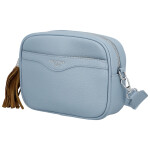 Stylová dámská koženková crossbody kabelka Erina, světle modrá