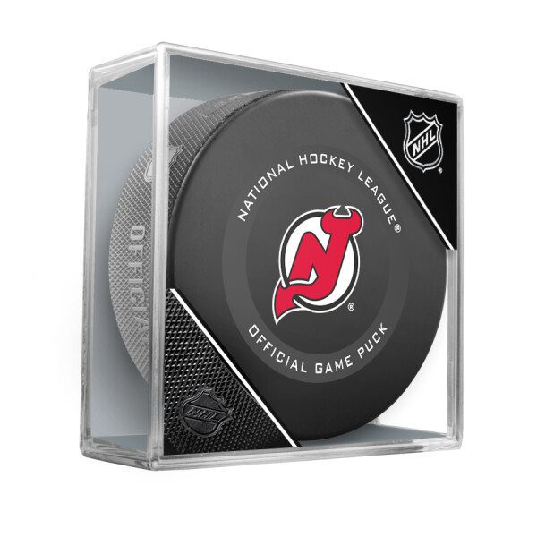 Inglasco / Sherwood Puk New Jersey Devils NHL Official Game Puck 2019-2020 x