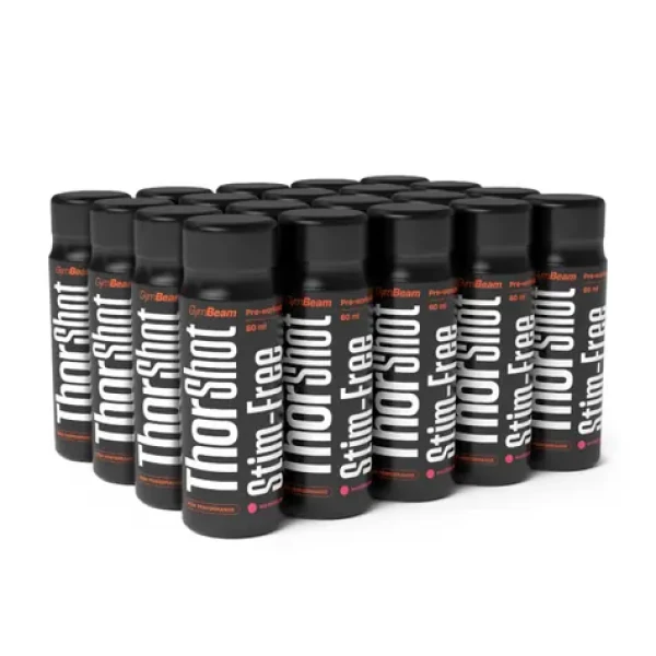 Thor Stim-free shot - GymBeam (vodní meloun, 20 x 60 ml) (86455-5-vodnímeloun-20x60ml)