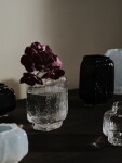 Ferm Living Skleněná váza Mokuri Large, čirá barva, sklo