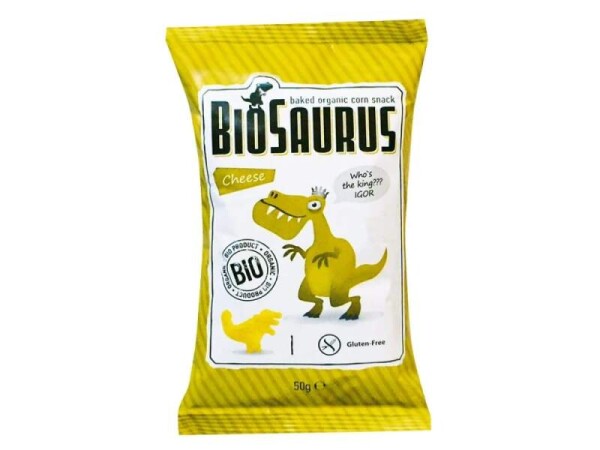 Biosaurus Kukuřičné křupky se sýrem 50g