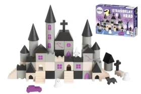Detoa Dřevěná stavebnice Strašidelný hrad 97 dílů