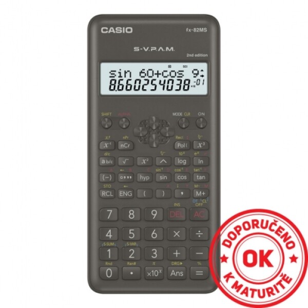 Kalkulačka školní CASIO FX 82 MS 2E (2nd Edition)