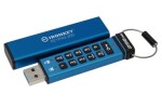 Kingston IronKey Keypad 200 256GB modrá / Flash Disk / USB 3.2 Gen 1 - (USB-A) / FIPS 140-3 Level 3 (IKKP200/256GB)