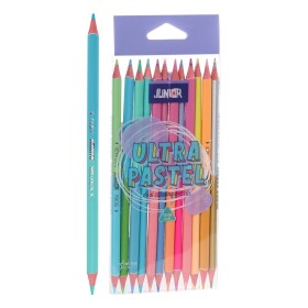 Junior Junior, 130216, oboustranné ergonomické pastelky, pastelové, 12/24 ks