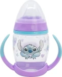 STOR Hrneček s oušky a silikonovým náustkem 270 ml Stitch / Dětský hrnek / Bez BPA / Silikonový náustek (94931)